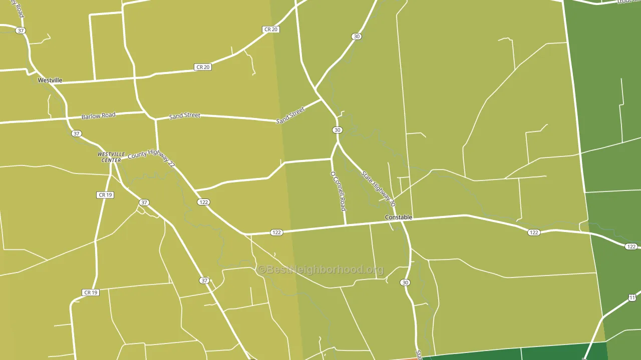 12926, NY block-group voter-turnout map
