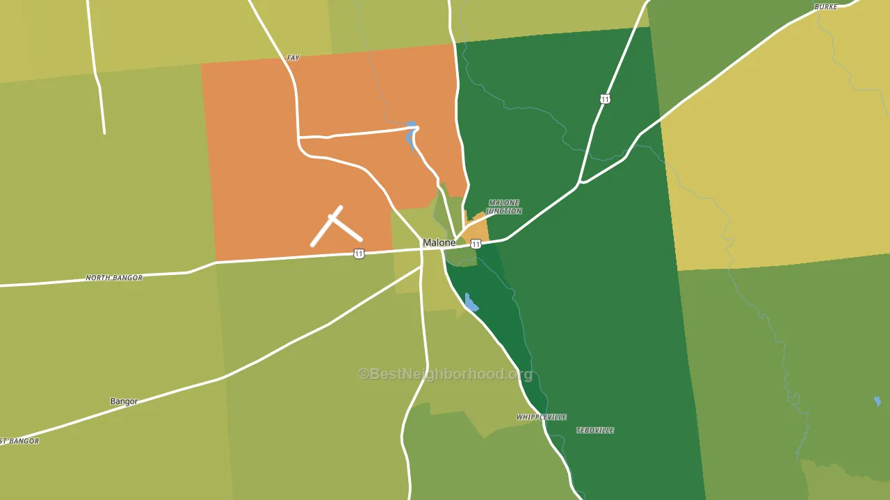 12953, NY block-group voter-turnout map