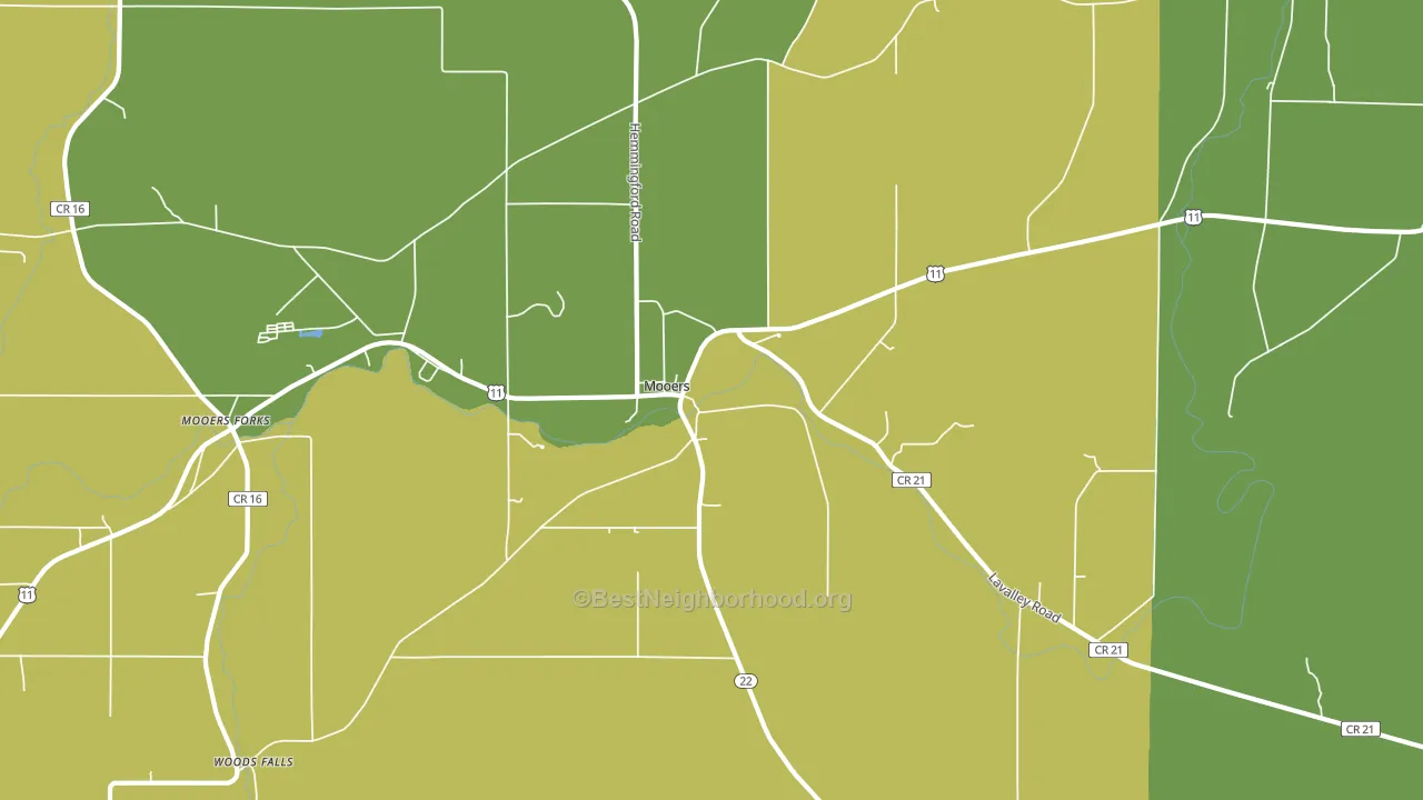 12958, NY block-group voter-turnout map