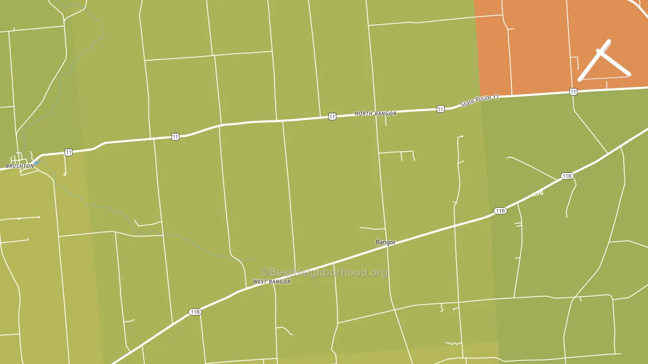 12966, NY block-group voter-turnout map