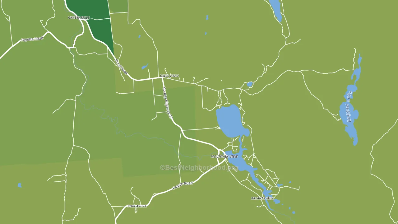 12969, NY block-group voter-turnout map