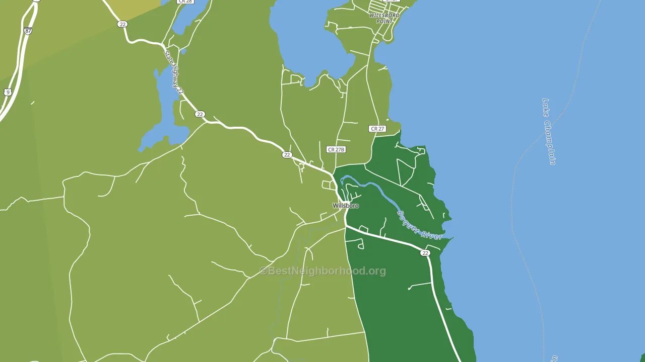 12996, NY block-group voter-turnout map