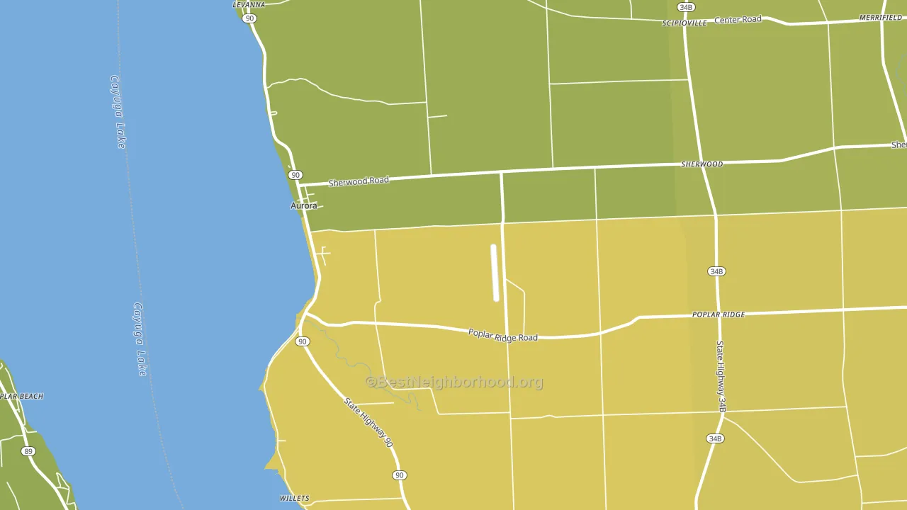 13026, NY block-group voter-turnout map