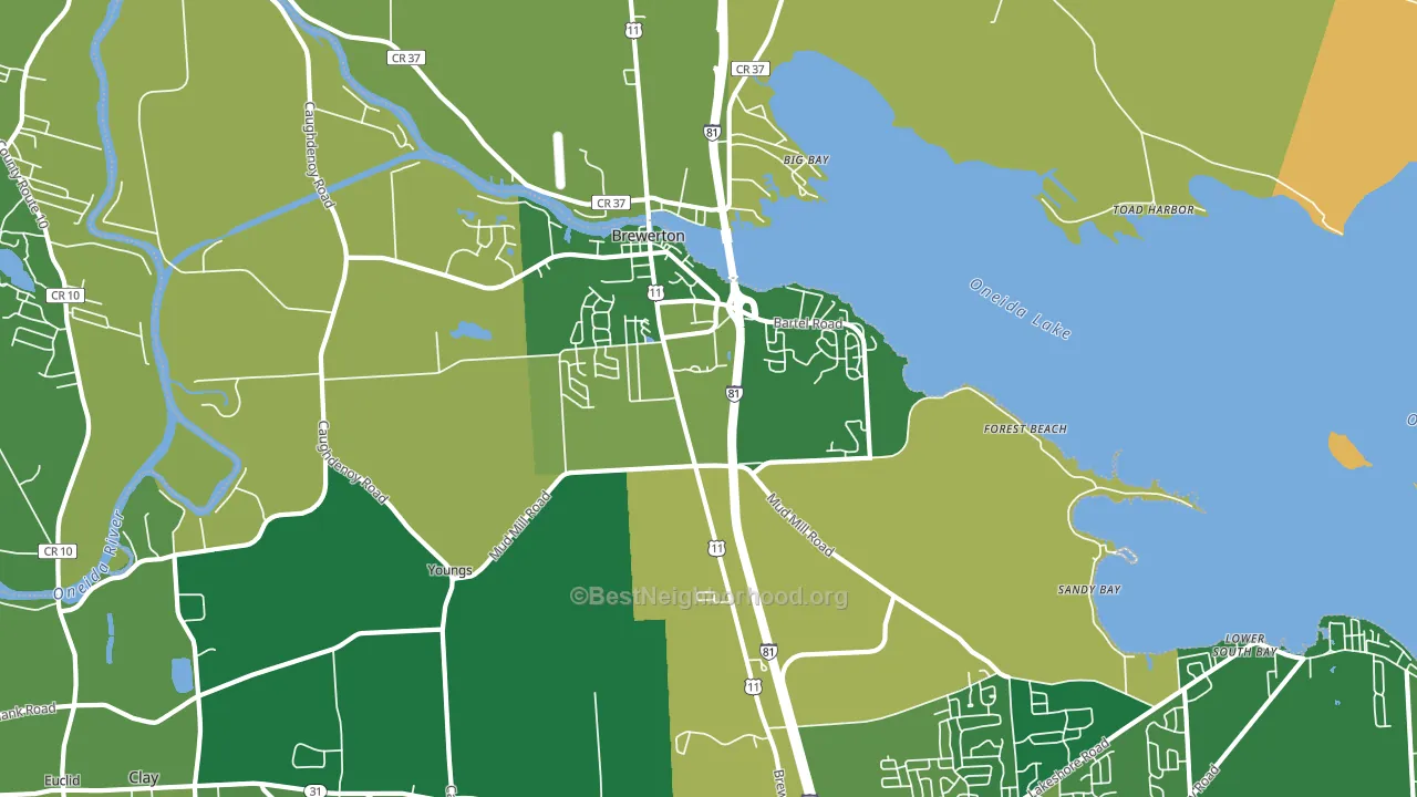 13029, NY block-group voter-turnout map