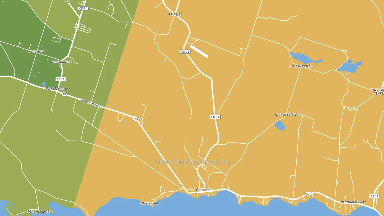 13044, NY block-group voter-turnout map
