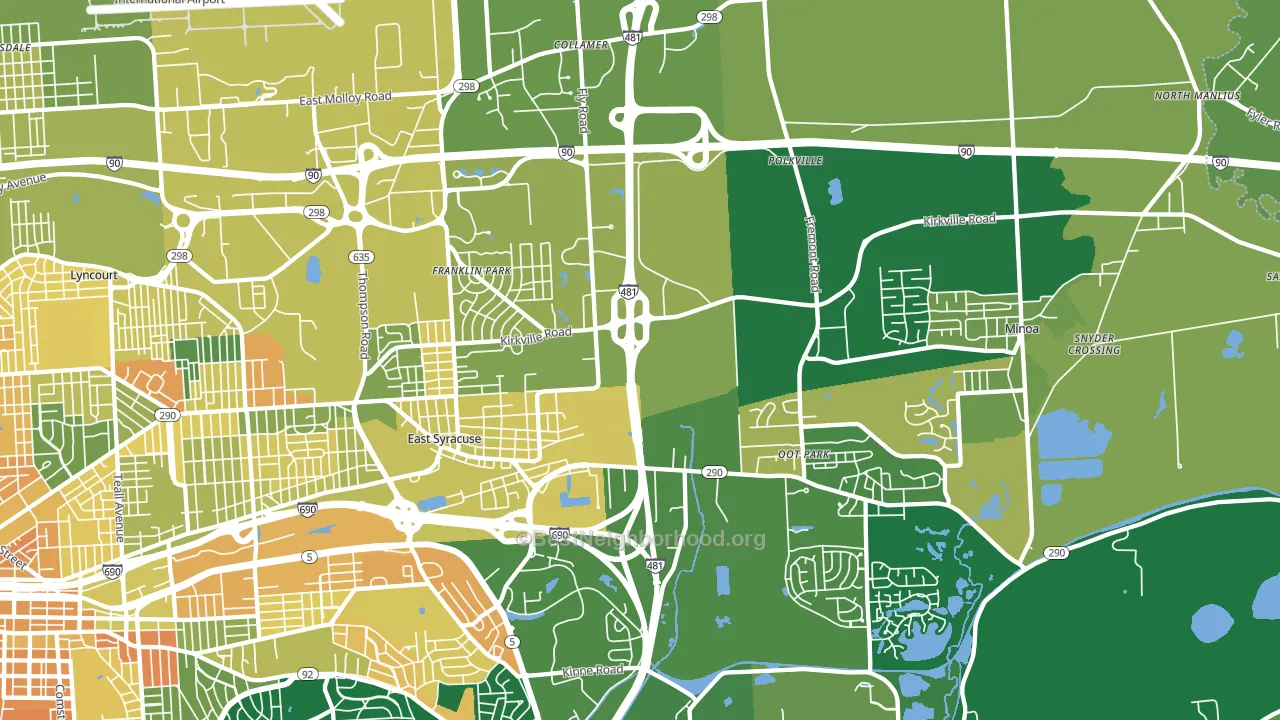13057, NY block-group voter-turnout map