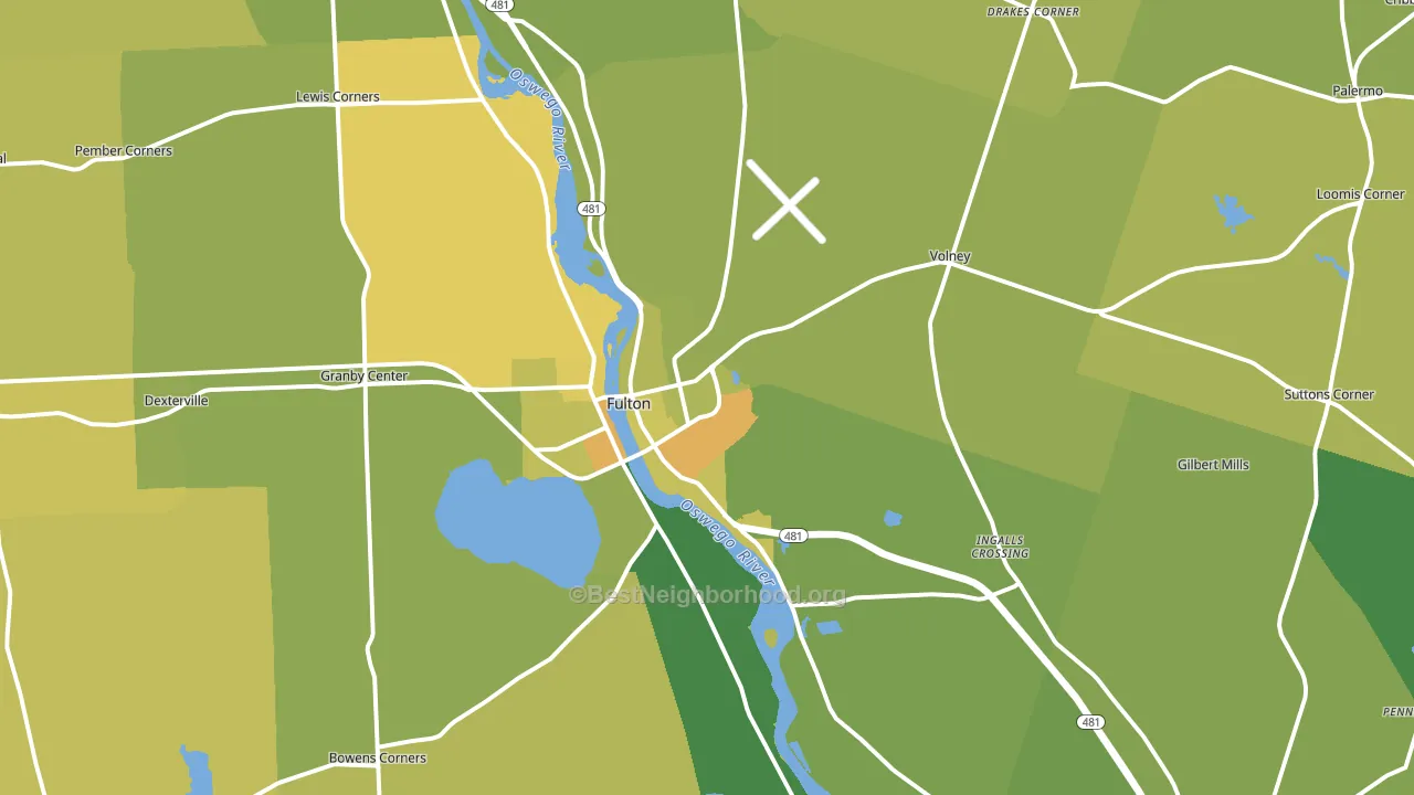 13069, NY block-group voter-turnout map
