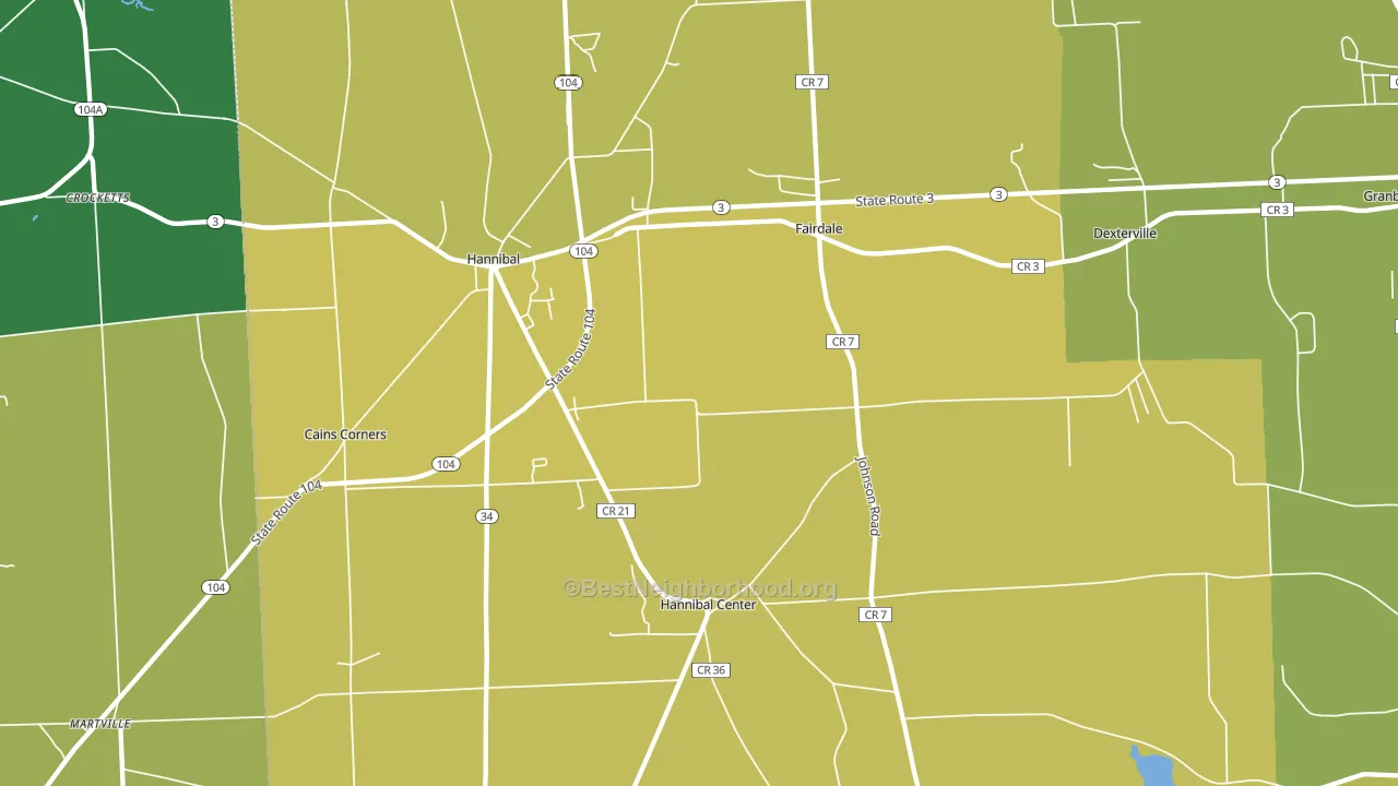 13074, NY block-group voter-turnout map
