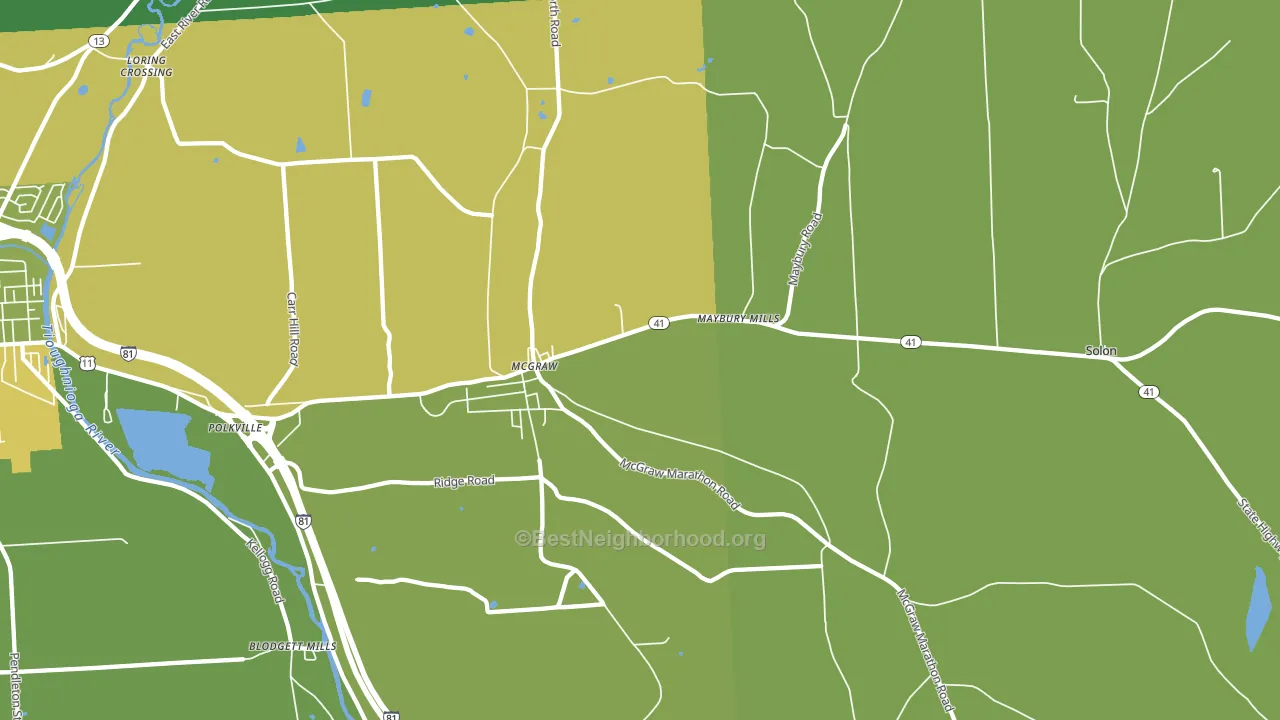 13101, NY block-group voter-turnout map