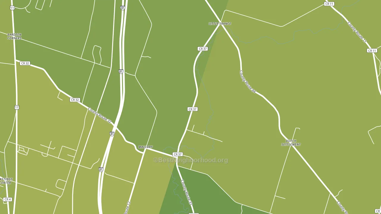 13103, NY block-group voter-turnout map