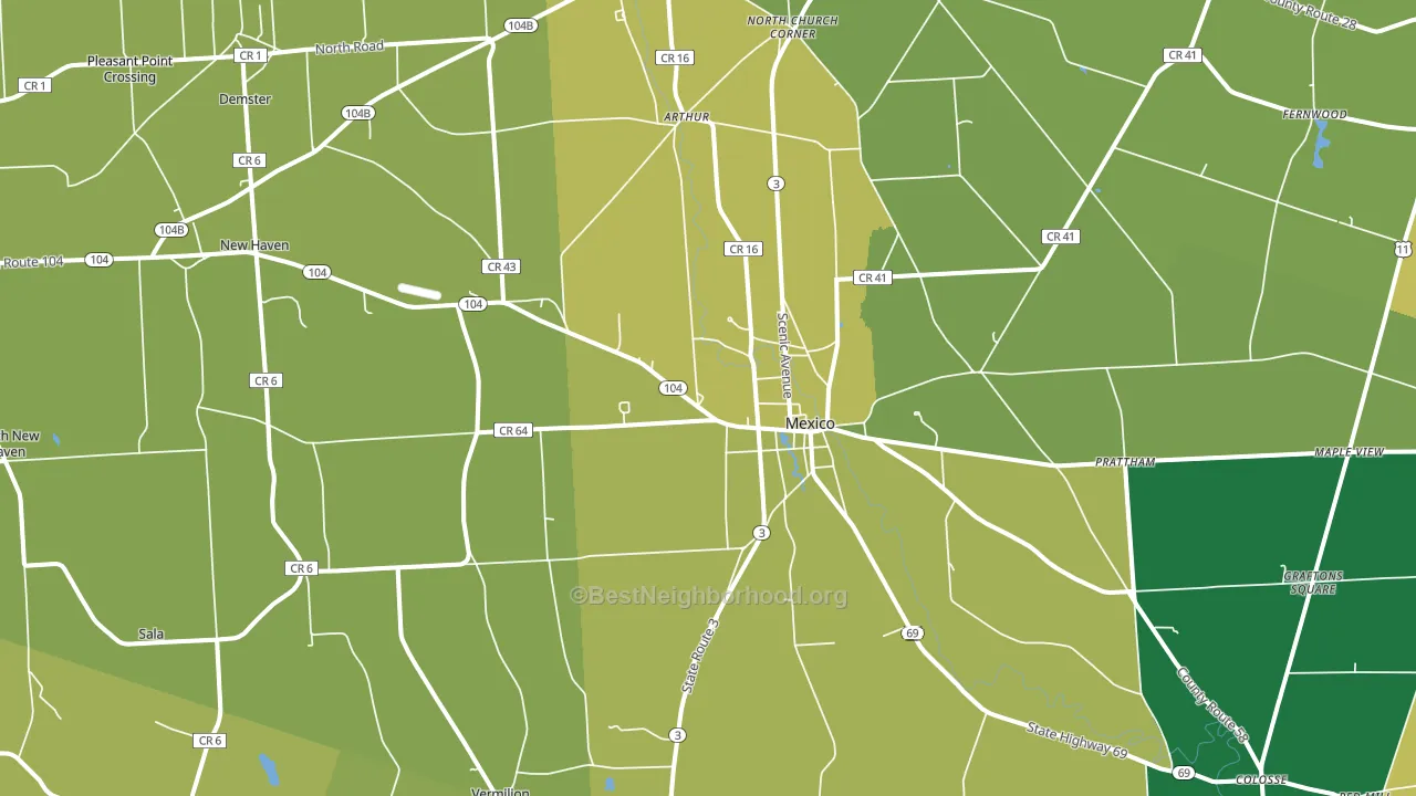 13114, NY block-group voter-turnout map