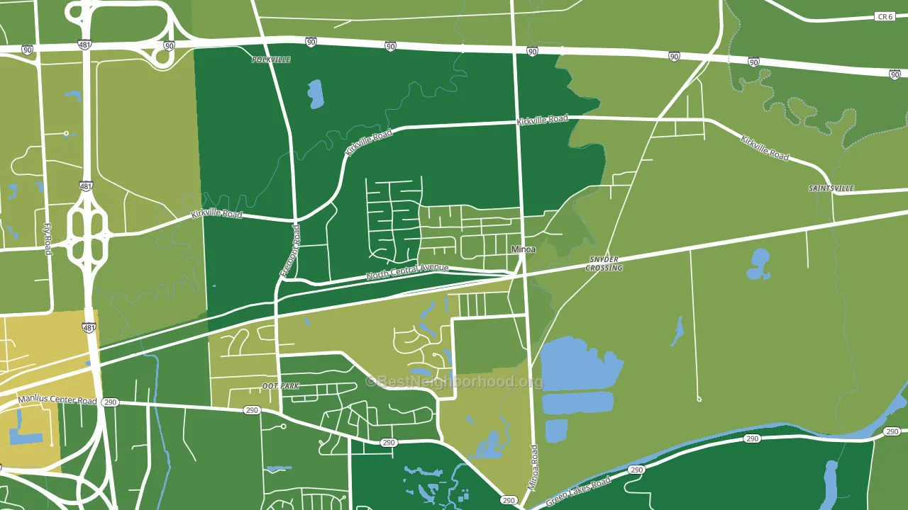 13116, NY block-group voter-turnout map