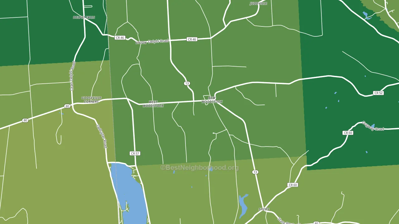 13122, NY block-group voter-turnout map