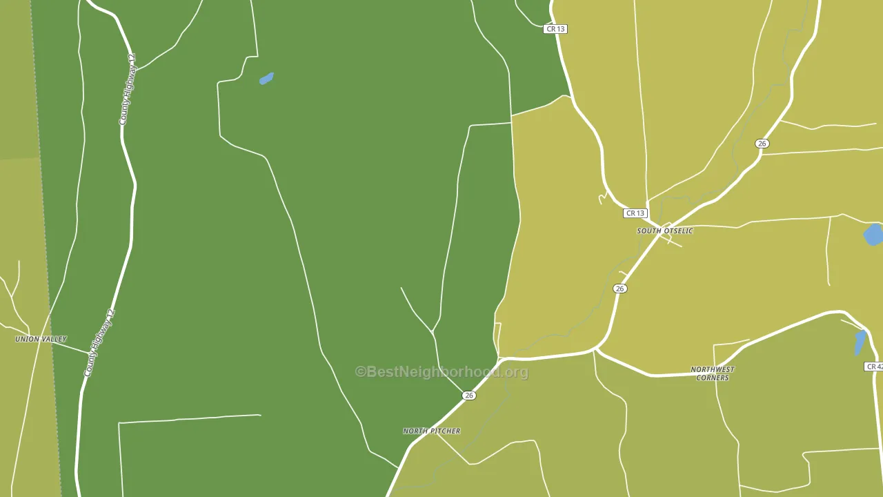 13124, NY block-group voter-turnout map