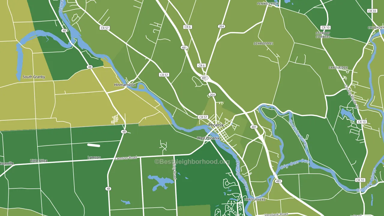 13135, NY block-group voter-turnout map