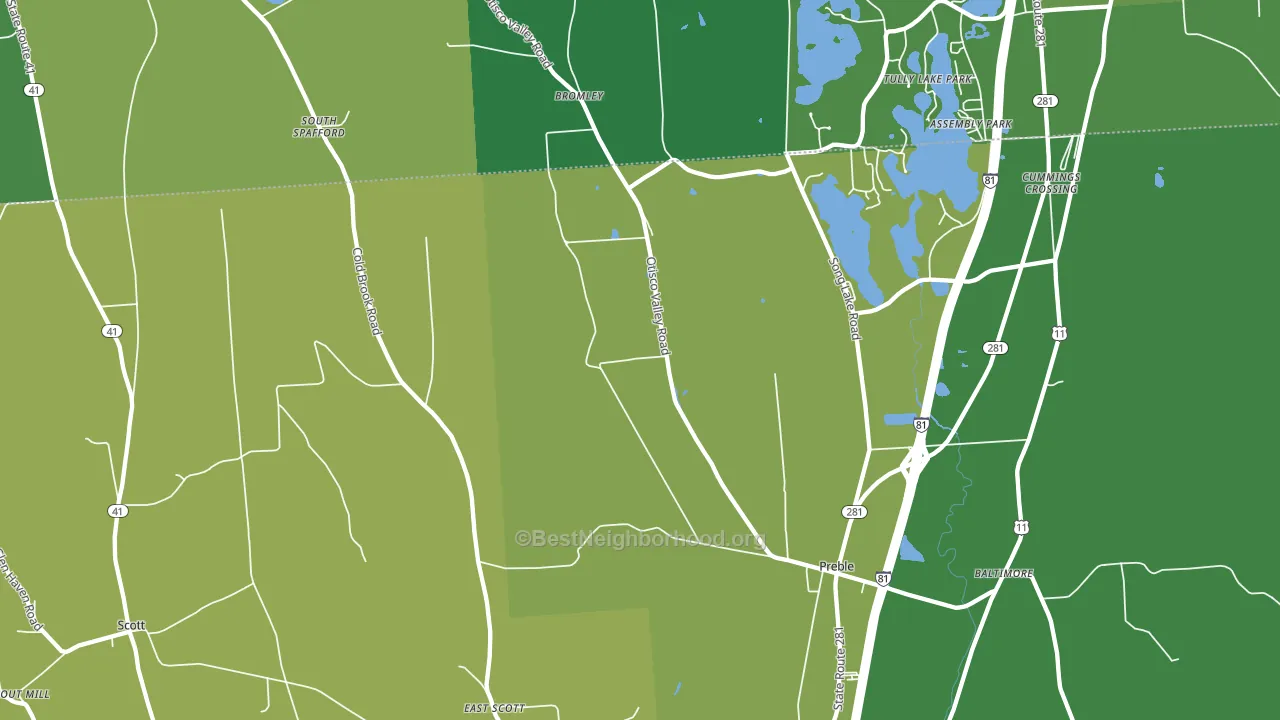13141, NY block-group voter-turnout map