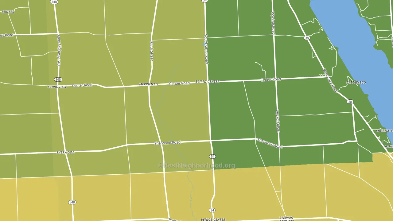 13147, NY block-group voter-turnout map