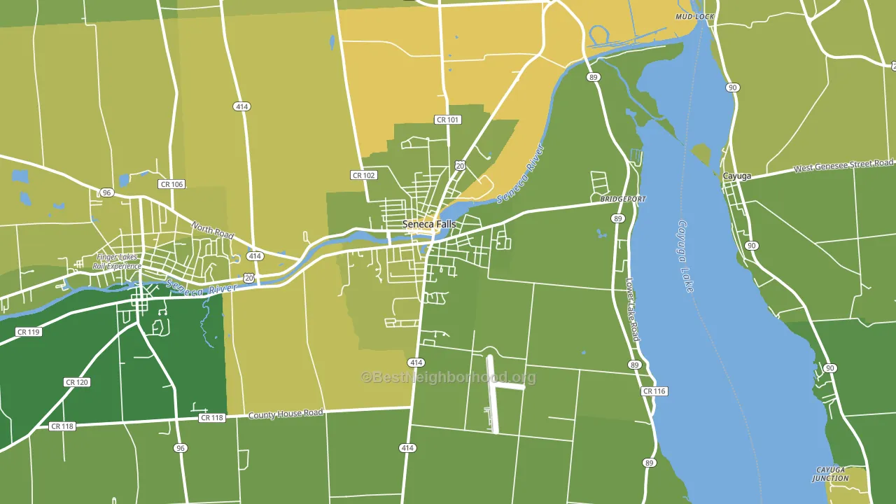 13148, NY block-group voter-turnout map