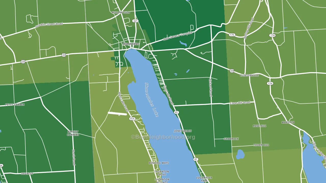 13152, NY block-group voter-turnout map