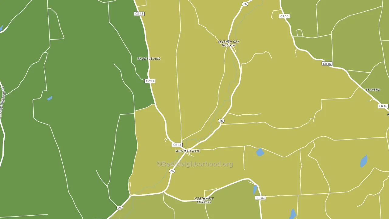 13155, NY block-group voter-turnout map