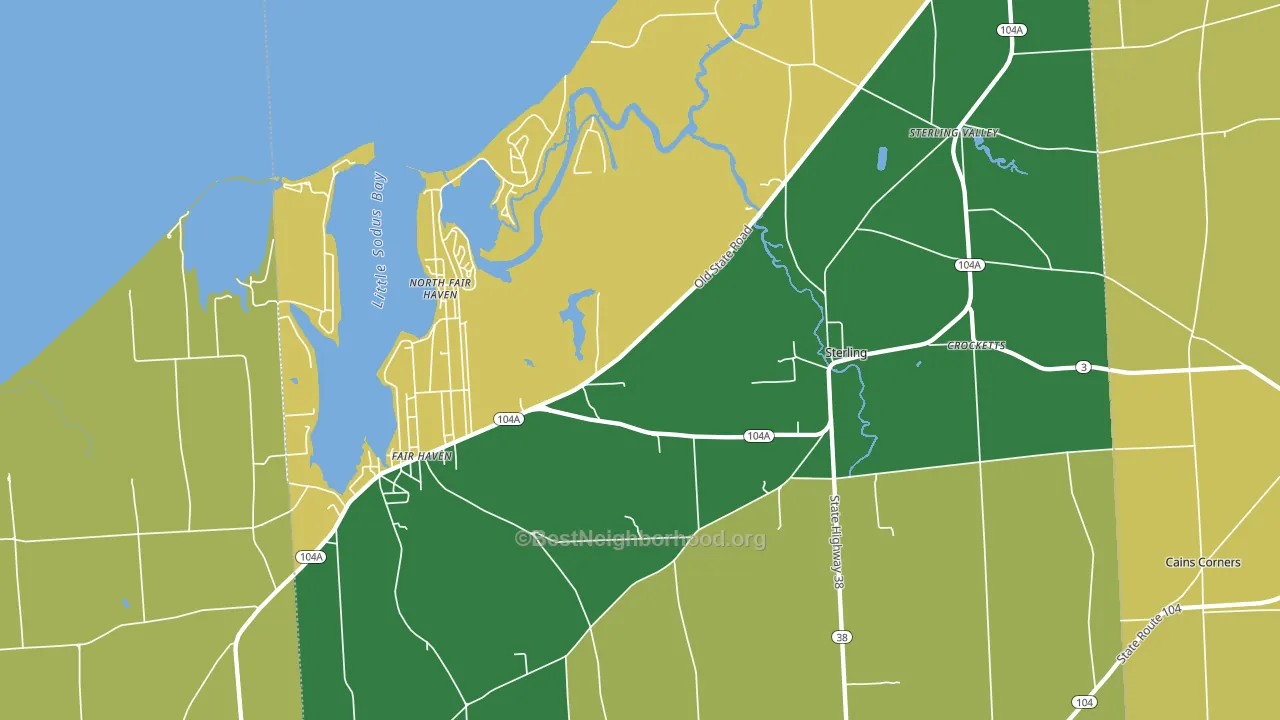 13156, NY block-group voter-turnout map