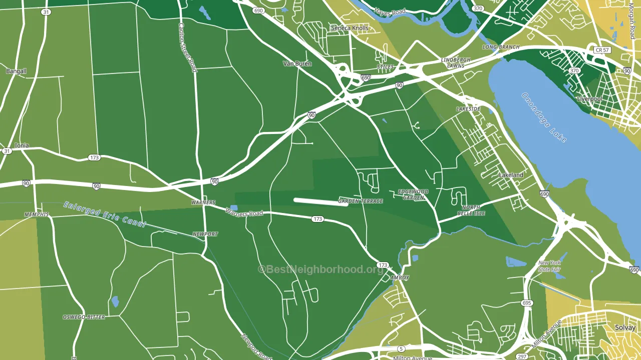 13164, NY block-group voter-turnout map