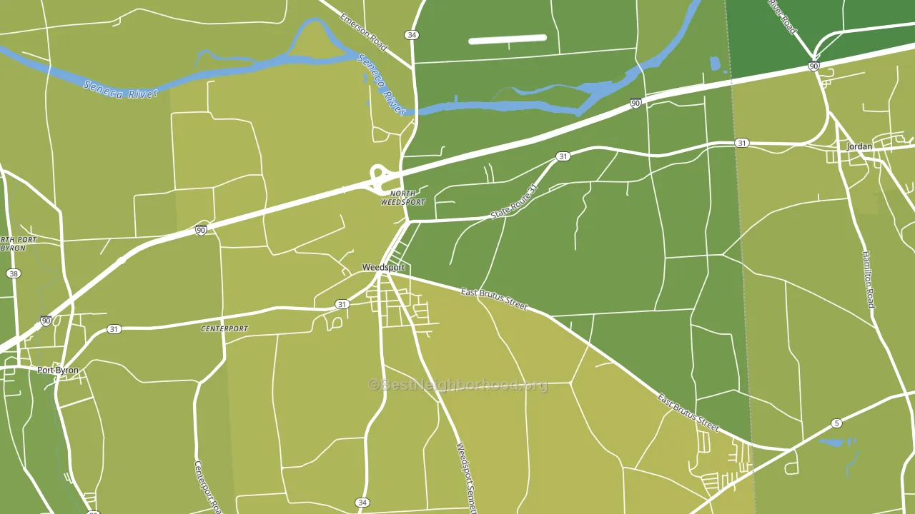 13166, NY block-group voter-turnout map
