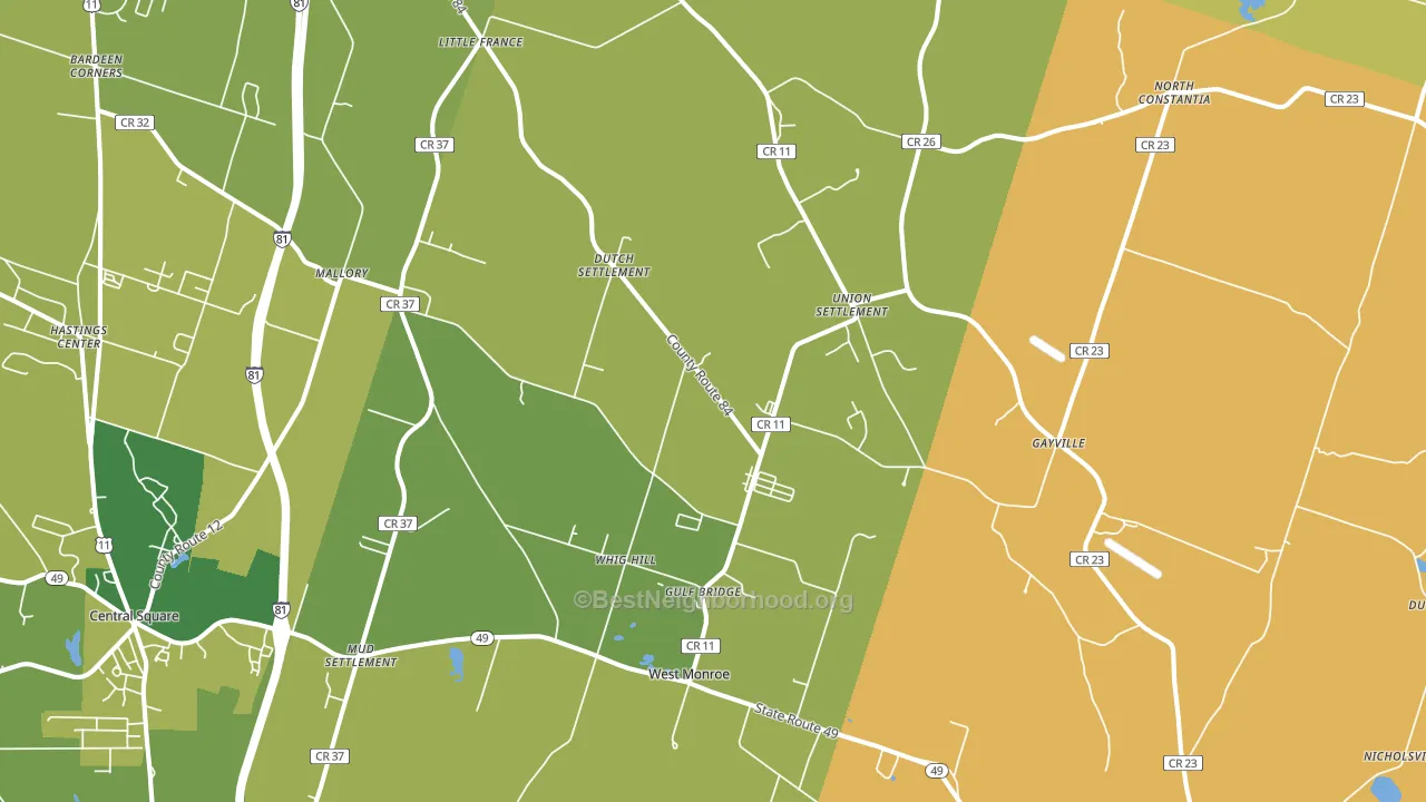 13167, NY block-group voter-turnout map
