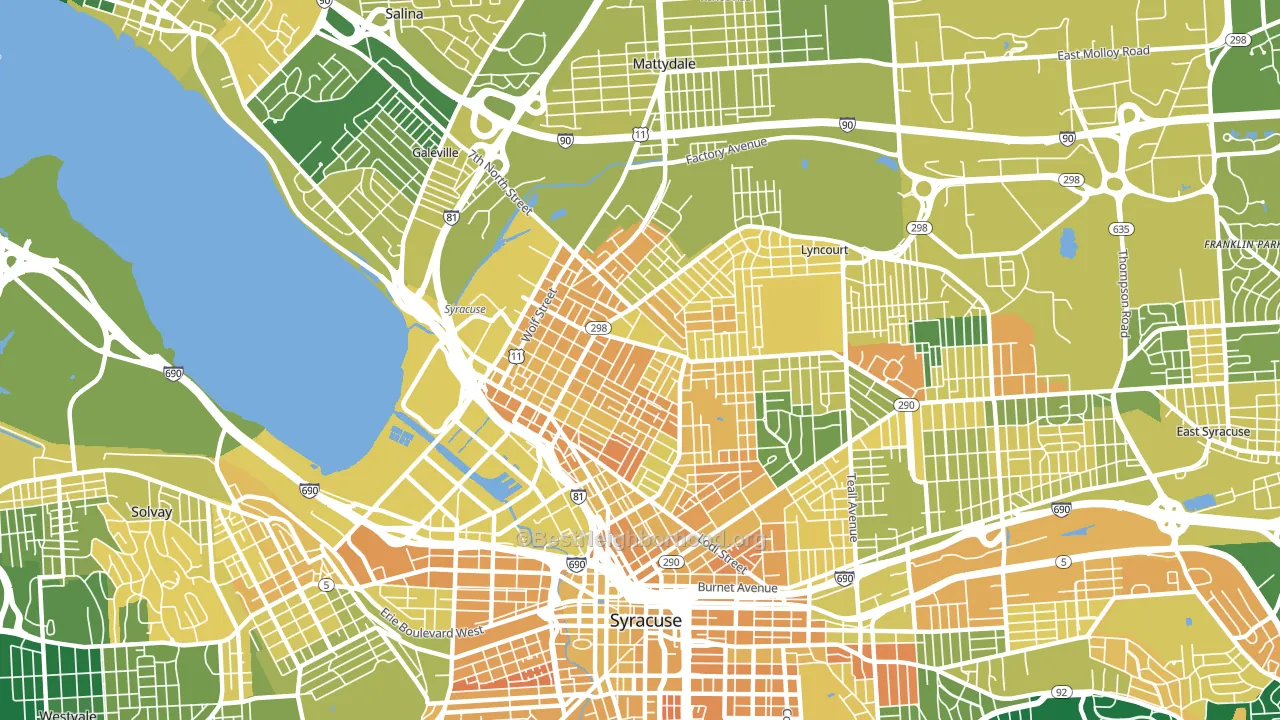 13208, NY block-group voter-turnout map