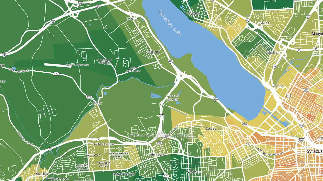 13209, NY block-group voter-turnout map