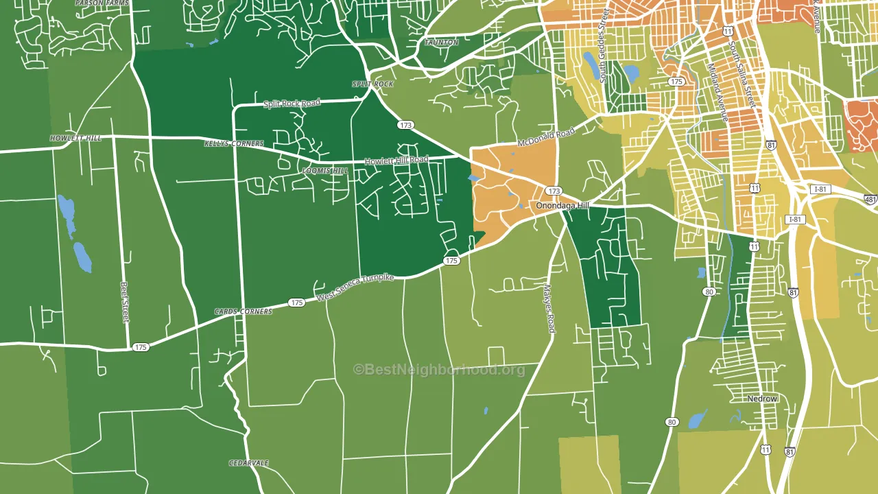 13215, NY block-group voter-turnout map