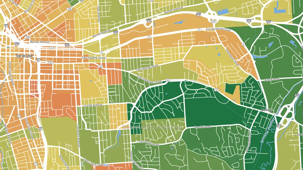 13224, NY block-group voter-turnout map
