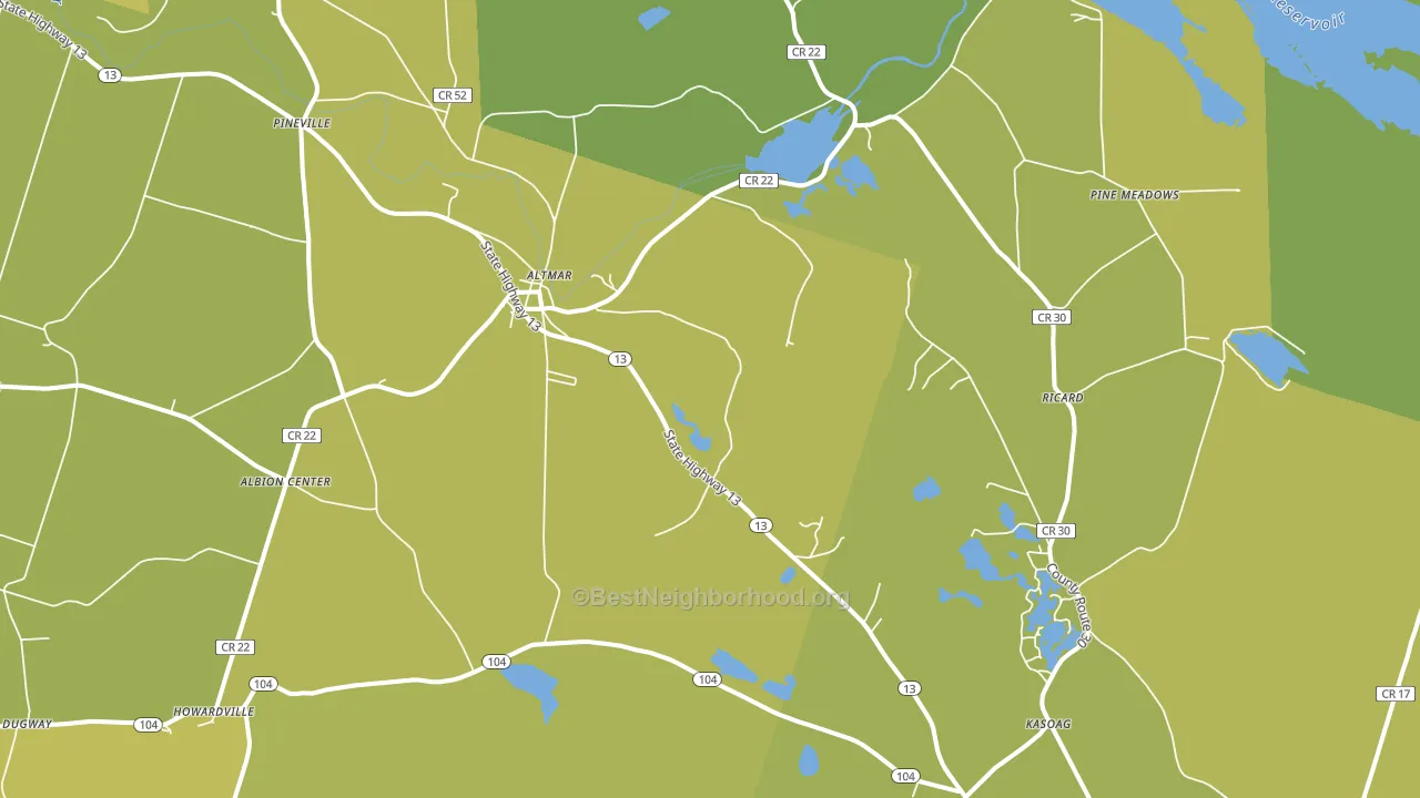 13302, NY block-group voter-turnout map