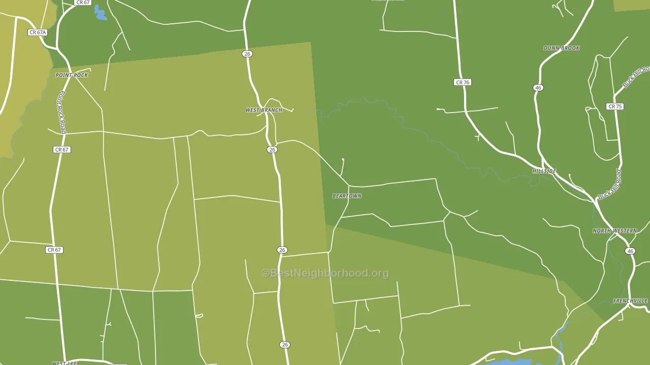 13303, NY block-group voter-turnout map
