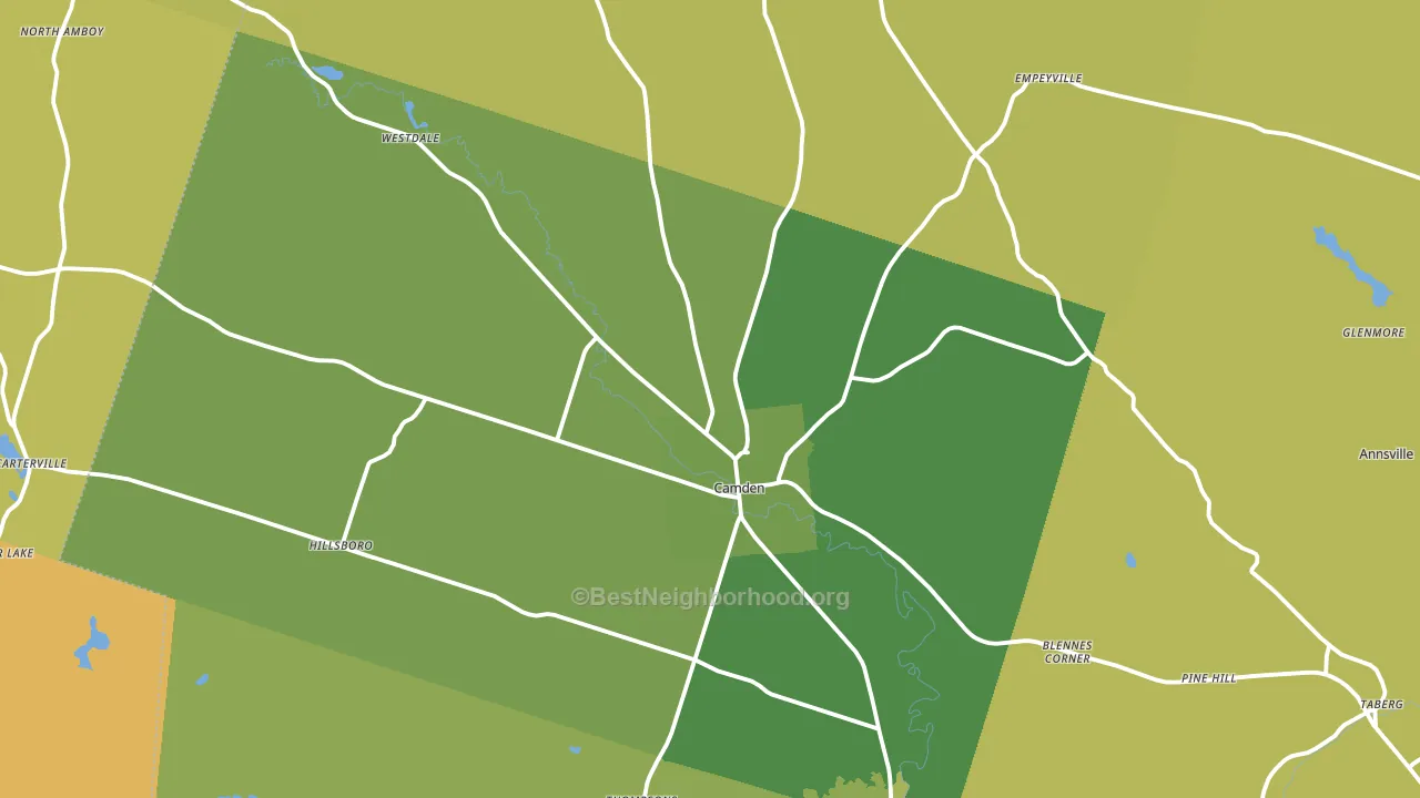 13316, NY block-group voter-turnout map