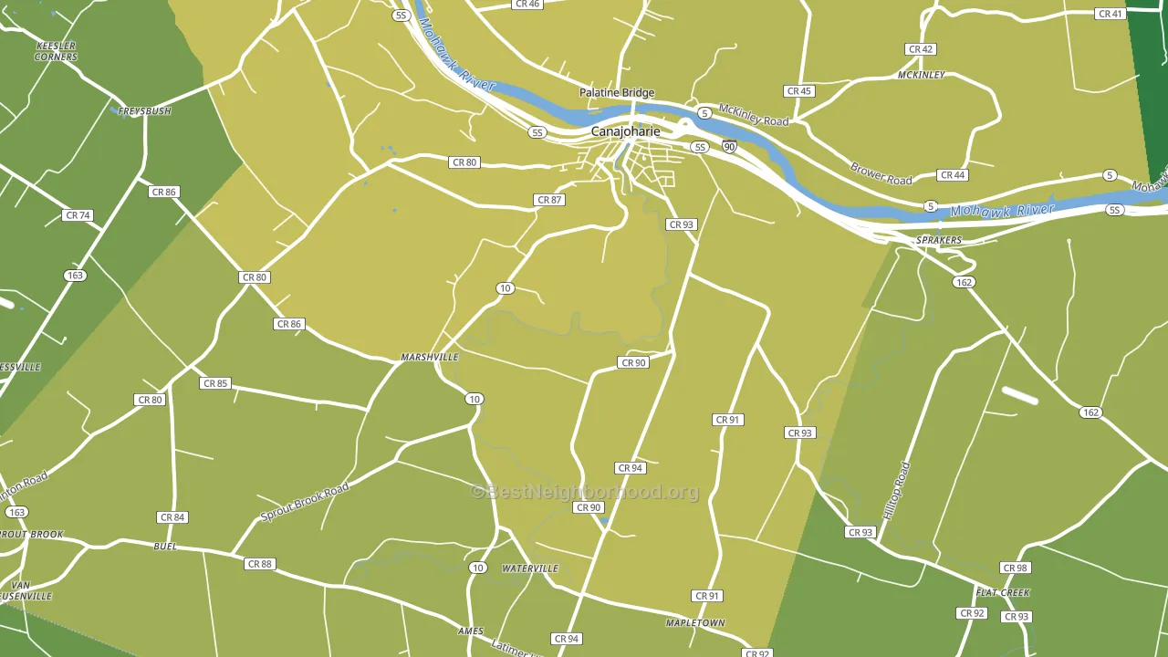 13317, NY block-group voter-turnout map