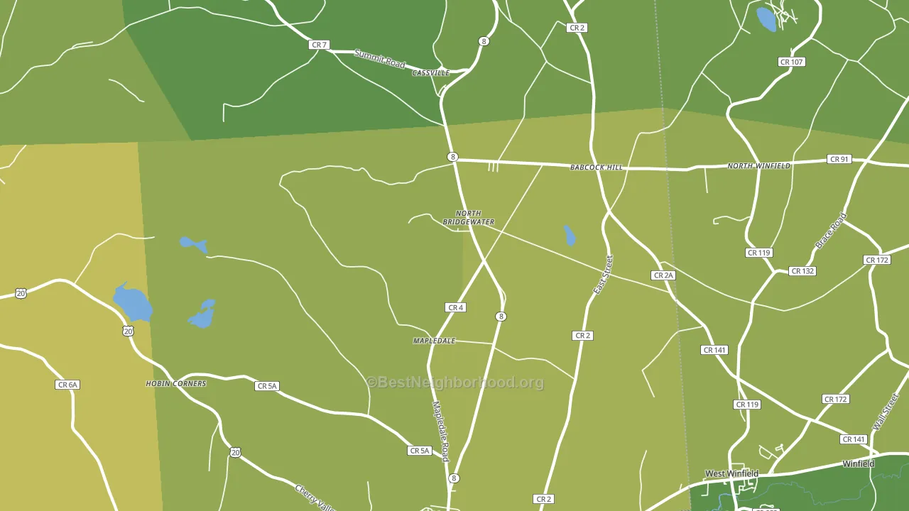 13318, NY block-group voter-turnout map