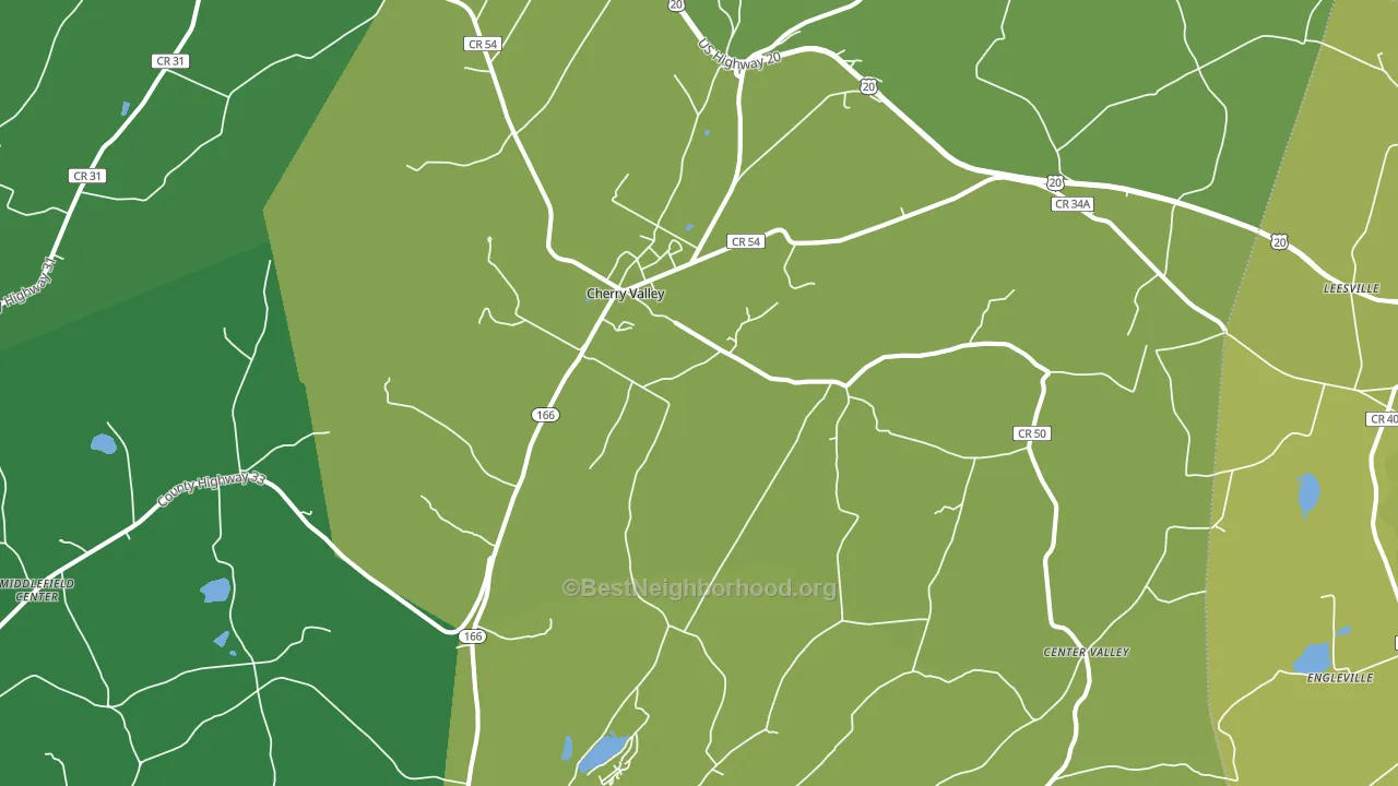 13320, NY block-group voter-turnout map