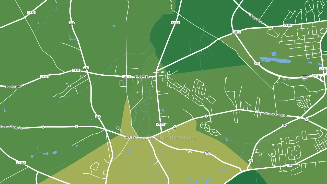 13321, NY block-group voter-turnout map