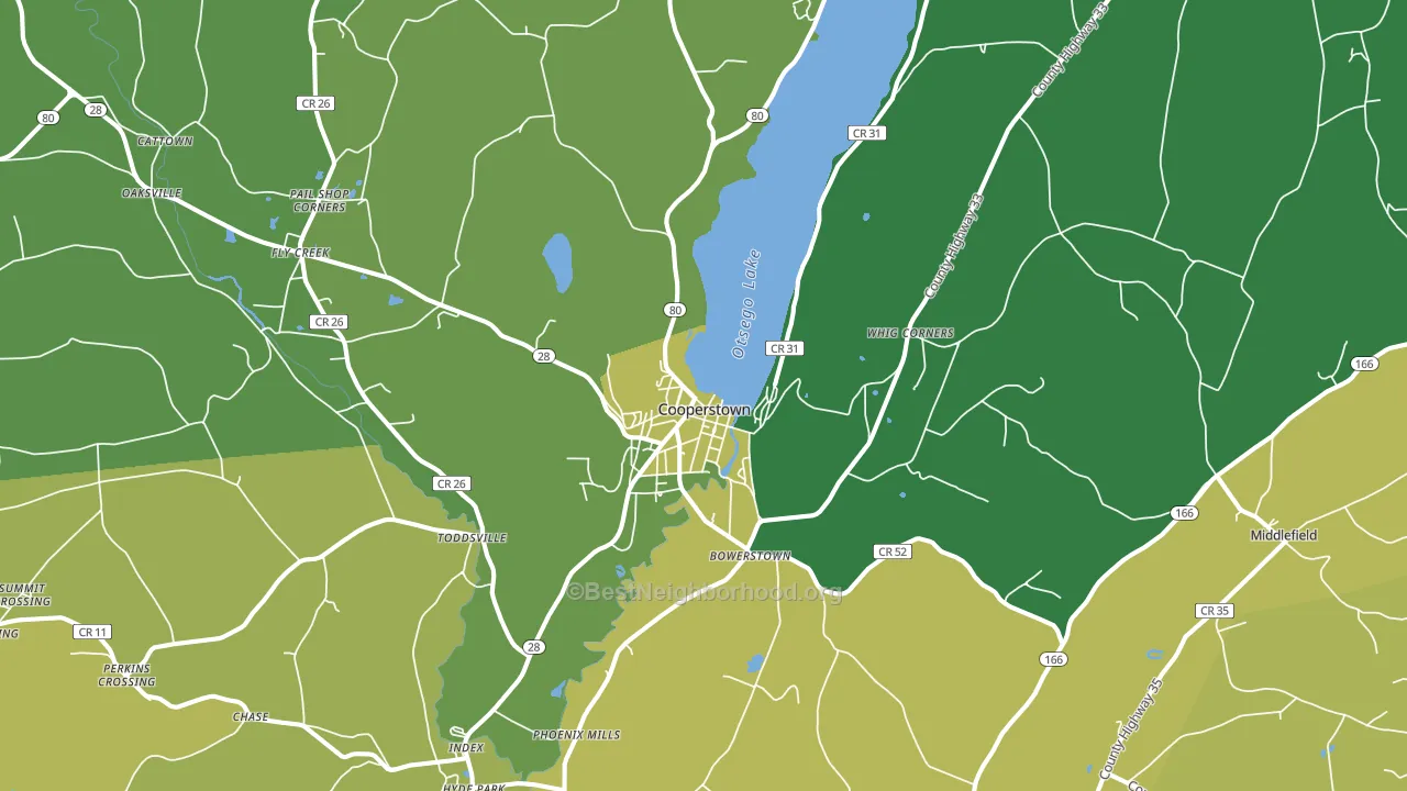 13326, NY block-group voter-turnout map