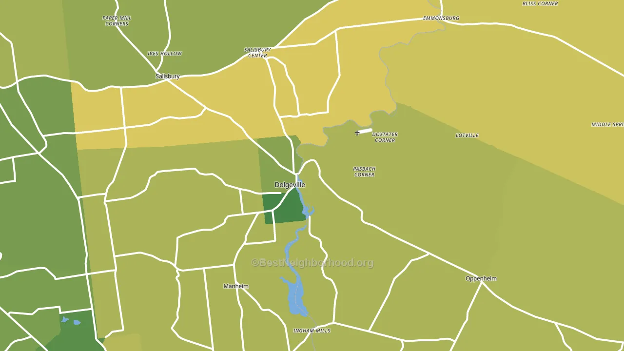 13329, NY block-group voter-turnout map