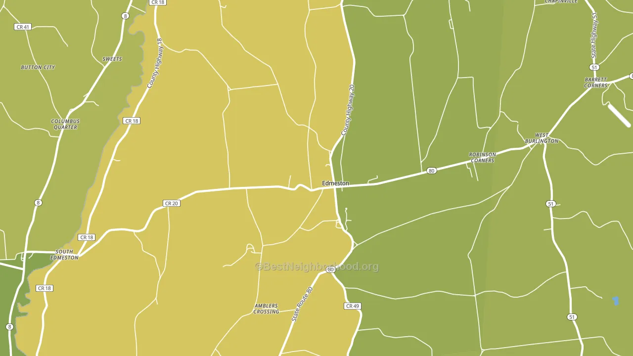 13335, NY block-group voter-turnout map