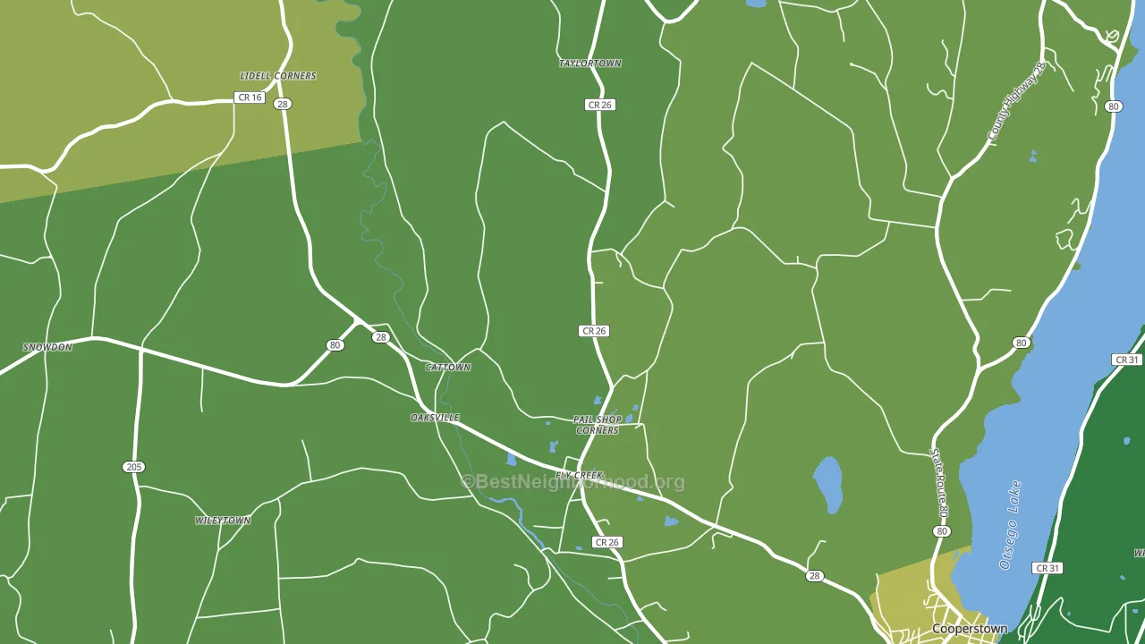 13337, NY block-group voter-turnout map