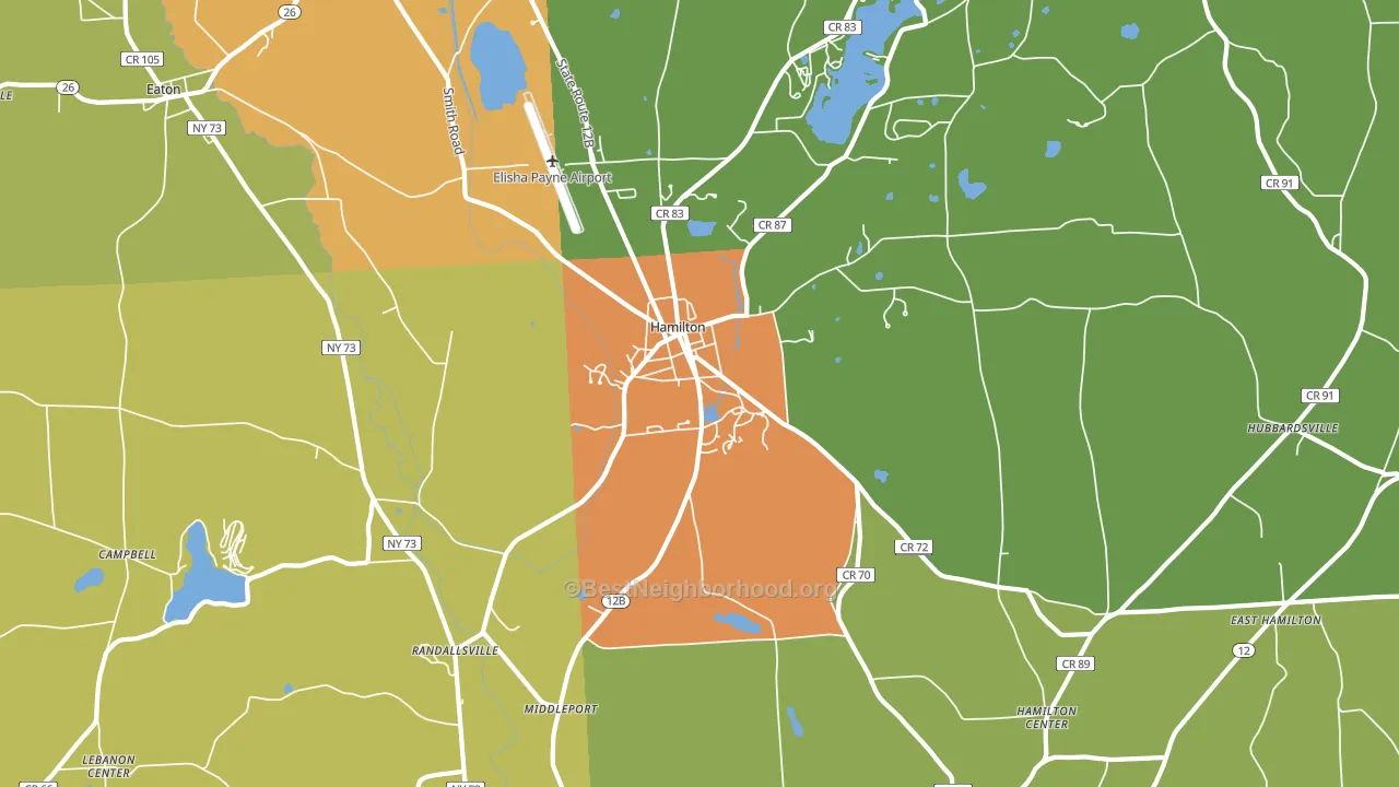 13346, NY block-group voter-turnout map