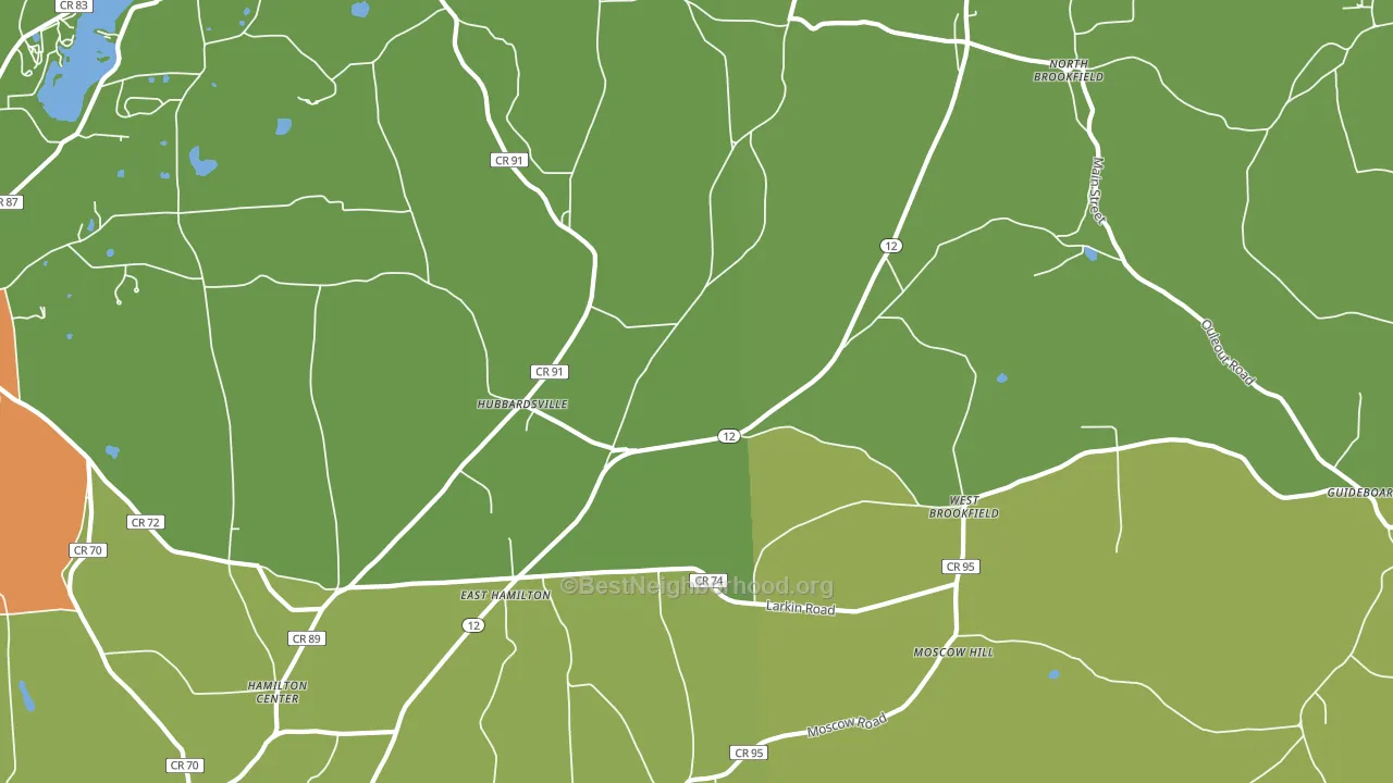 13355, NY block-group voter-turnout map