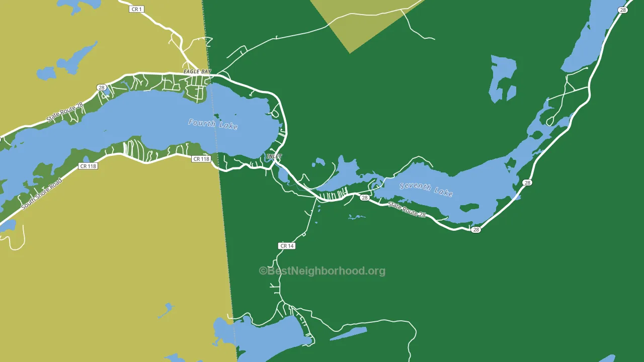 13360, NY block-group voter-turnout map