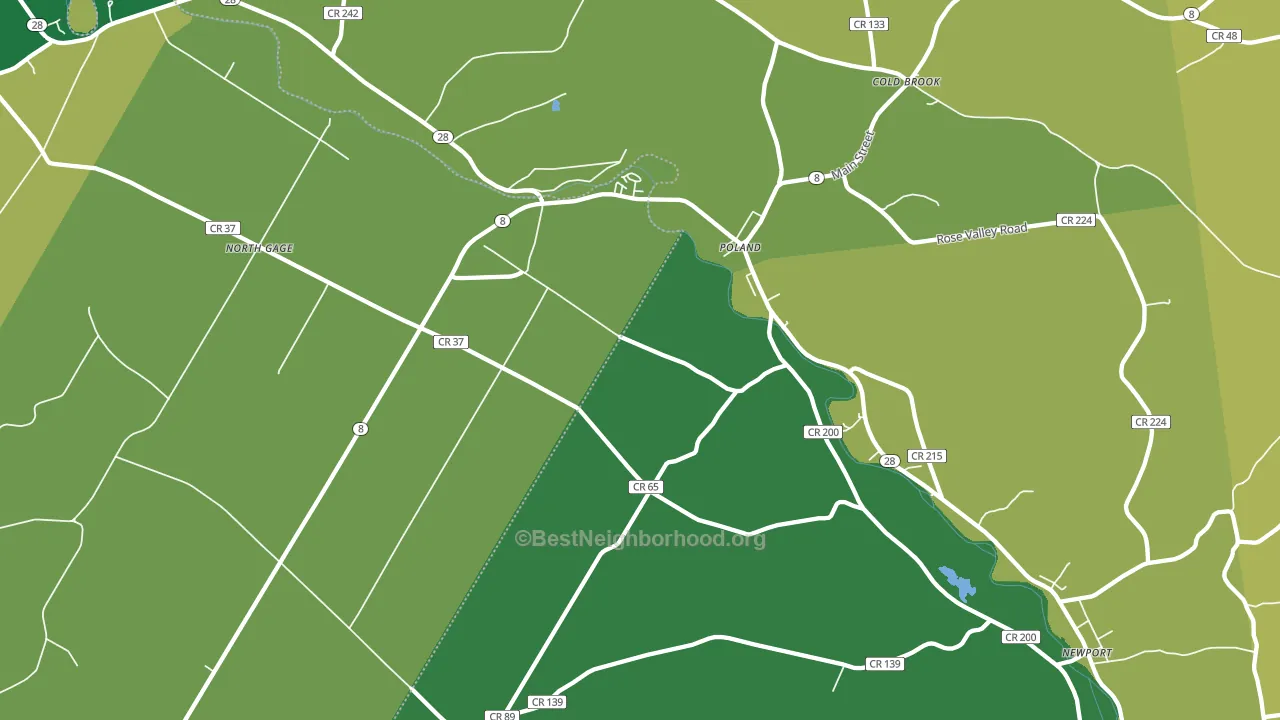 13431, NY block-group voter-turnout map