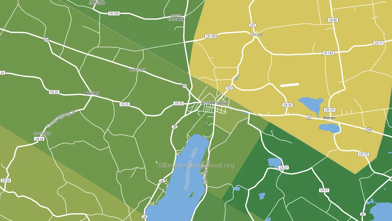 13439, NY block-group voter-turnout map