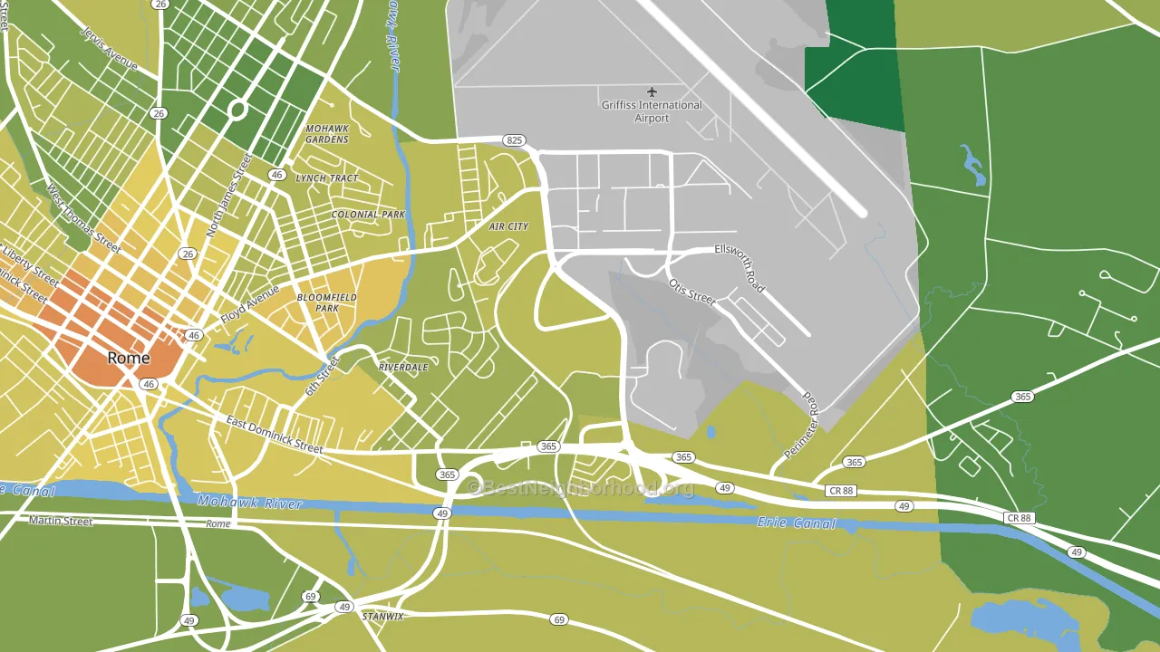 13441, NY block-group voter-turnout map