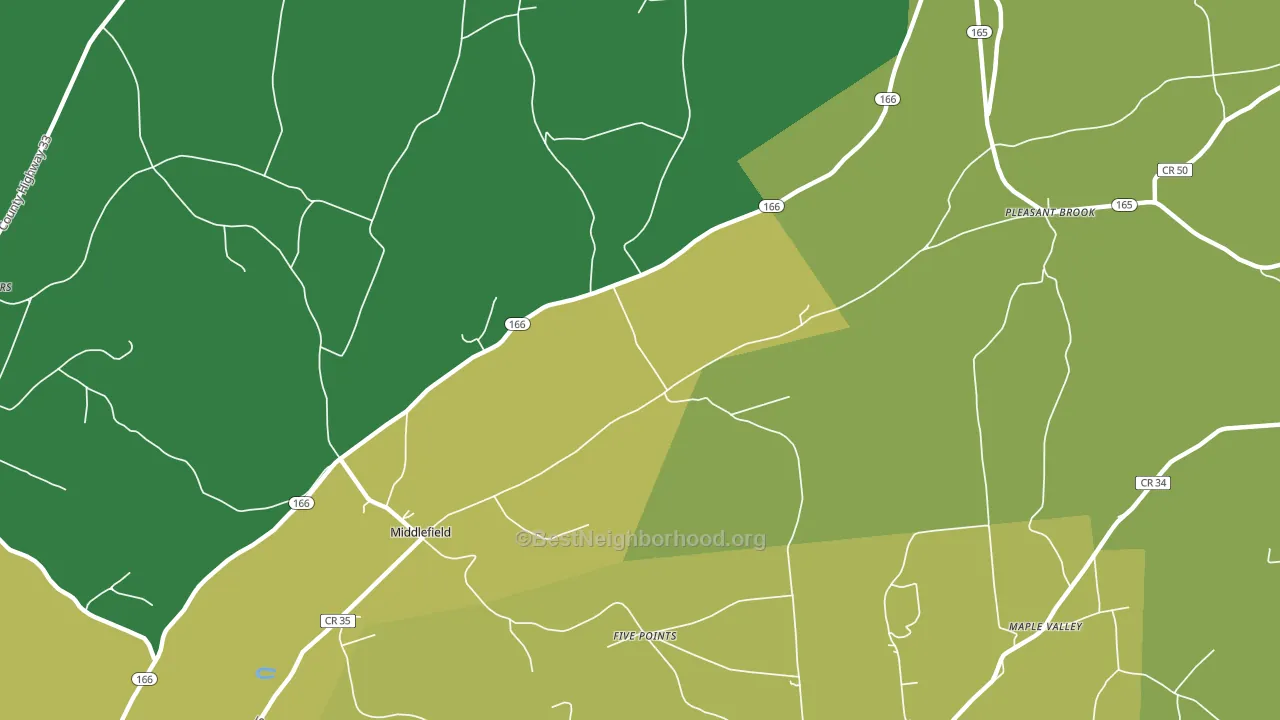 13450, NY block-group voter-turnout map